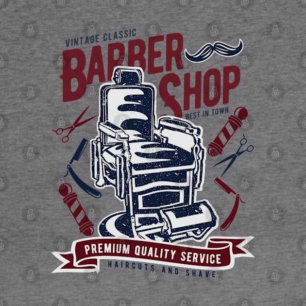 Vintage Barber Shop by TeeGo